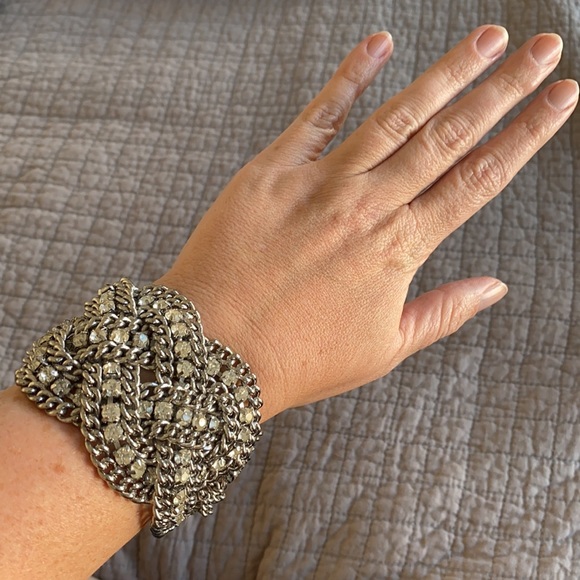 Stella & Dot Silver Chain and Crystal Bracelet - Picture 3 of 3